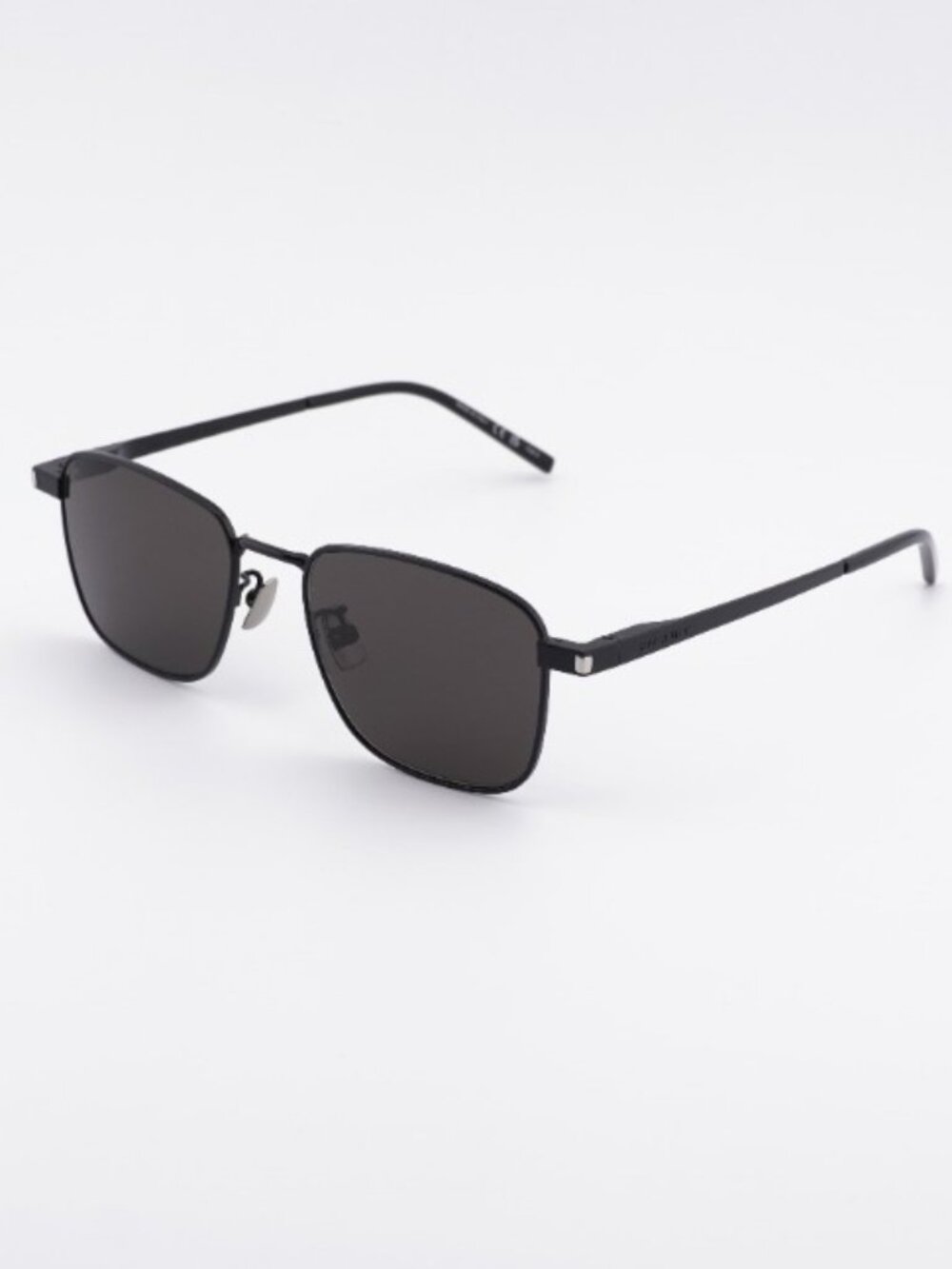 Saint Laurent SL529 001 Sunglasses Black Square Frame, Black Lenses
